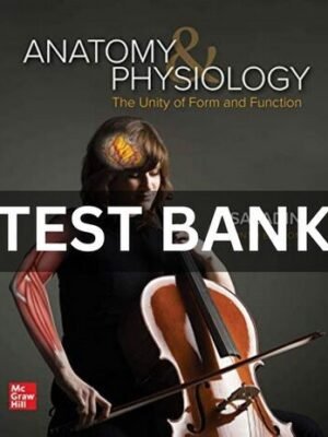 Test Bank for Anatomy & Physiology The Unity of Form and Function 9th Edition by Kenneth S. Saladin